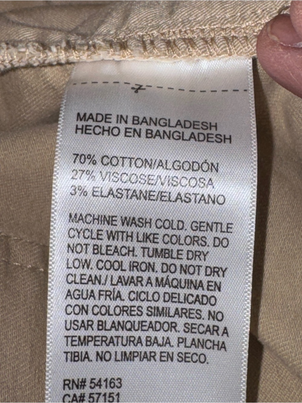 Nautica Women's Khaki Bermuda Shorts with Front Patch Pockets - Picture 4 of 5
